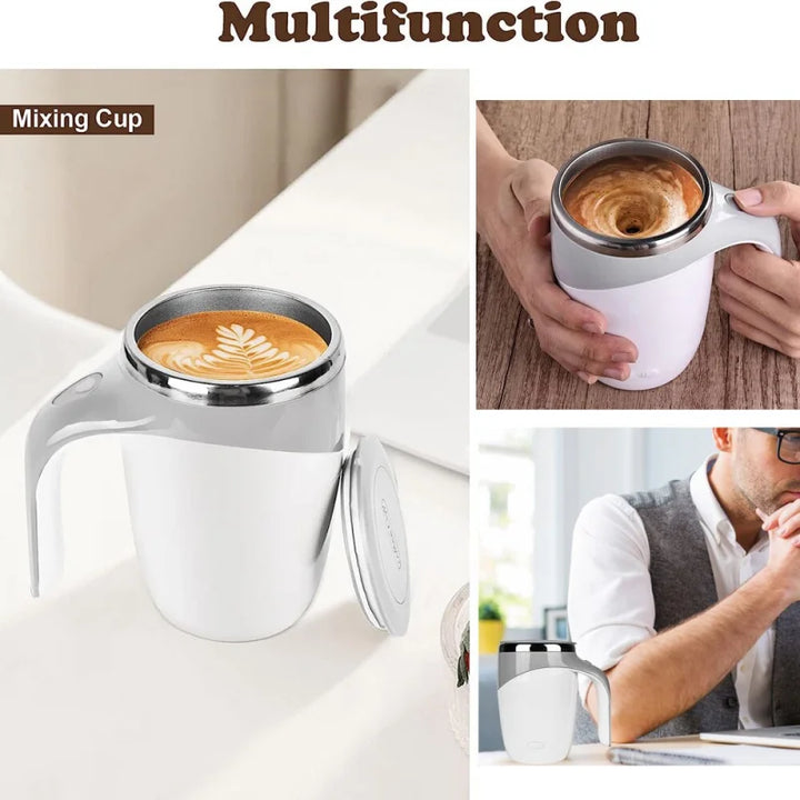 1PC-Magnetic Electric Mixing Cup, Made of Stainless Steel Material