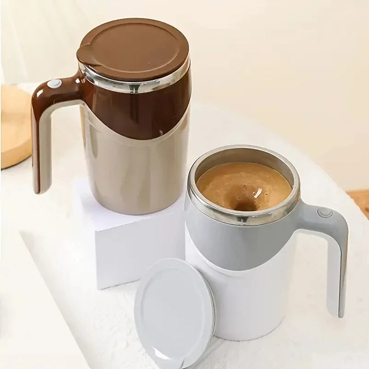 1PC-Magnetic Electric Mixing Cup, Made of Stainless Steel Material