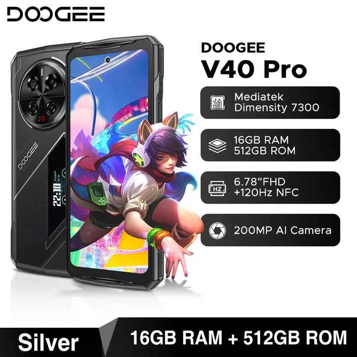 DOOGEE V40 Pro 5G  6.78" 16GB+512GB Gaming Phones