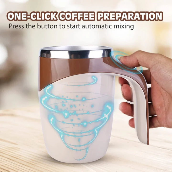 1PC-Magnetic Electric Mixing Cup, Made of Stainless Steel Material