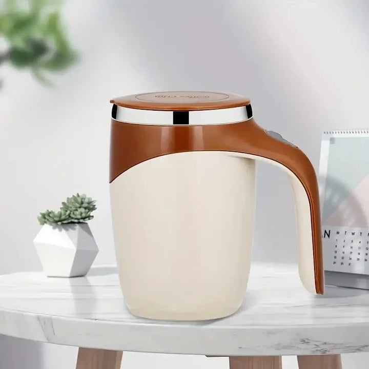 1PC-Magnetic Electric Mixing Cup, Made of Stainless Steel Material