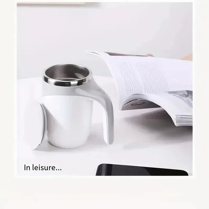 1PC-Magnetic Electric Mixing Cup, Made of Stainless Steel Material